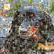 モザイクアート構成枚数：900枚、合成度合い：00％