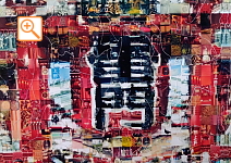 フォトモザイクジグソー　ピース形状：犬