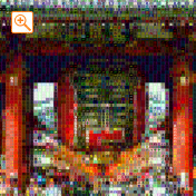 漢数字画像を使ったミューラルモザイクアート