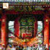 英文字画像を使ったミューラルモザイクアート