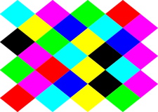 フォトパーツ特殊形状：ダイヤモンド形