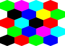 フォトパーツ特殊形状：六角形(縦向き)