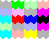 フォトパーツ特殊形状：波形