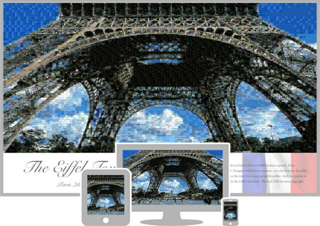 モザイクアートの制作を依頼して写真をポスターに～Ａ４サイズから大きいものまで～