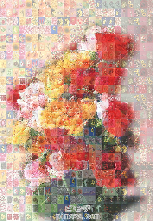 モザイクアートのフォトパーツ構成枚数について～モザイクアートに埋め込む写真は何枚が最適？～