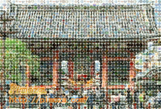 モザイクアートに埋め込むフォトパーツの形と向き　～フォトパーツは４対３、正方形、ハート形などどれが最適？～